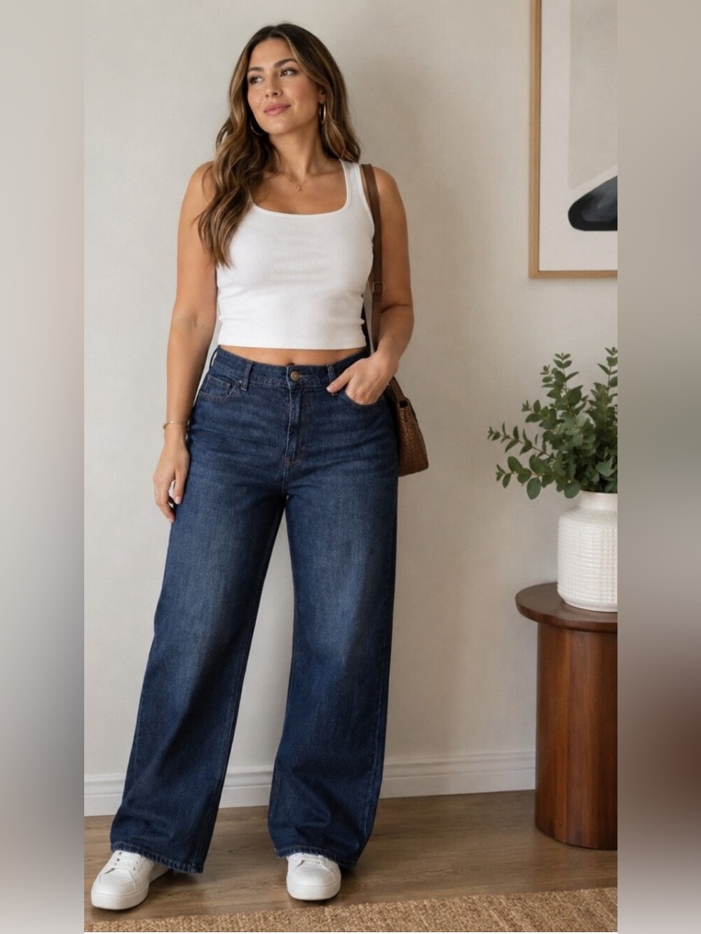 Old Navy High-Waisted Wow Wide-Leg Jeans Size 12 Tall